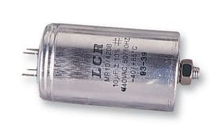 MR1/420B 1UF/440VAC - LCR COMPONENTS - MR1/420B 1UF/440VAC - Motor Run Capacitor, Metallized PP, Can, 1 µF, ± 10%, Stud Mount - M8, 440 V