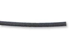 176-50020 SBS2-GF-BK - HELLERMANNTYTON - 176-50020 SBS2-GF-BK - Sleeving, Braided, Fibreglass / PU (Polyurethane), Black, 2 mm, 25 m, 82 ft