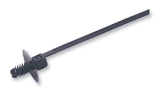 157-01100 T50SDP6-BLK(25 PACK) - HELLERMANNTYTON - 157-01100 T50SDP6-BLK(25 PACK) - Cable Tie, Nylon 6.6 (Polyamide 6.6), Black, 170 mm, 5 mm, 31 mm, 50 lb
