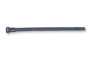 131-21410 REL140-PA66-BK - HELLERMANNTYTON - 131-21410 REL140-PA66-BK - Cable Tie, Releasable, Nylon 6.6 (Polyamide 6.6), Black, 140 mm, 7.5 mm, 35 mm, 200 N