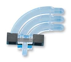 1276.1003 - MENTOR - 1276.1003 - Light Pipe, Lying, 25.2 mm, 3 Pipes, Circular, Press Fit, Transparent