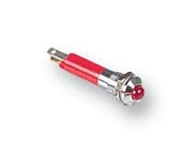 19040353 - CML INNOVATIVE TECHNOLOGIES - 19040353 - LED Panel Mount Indicator, Satin Chrome Bezel, Red, 24 VDC, 8 mm, 20 mA, 80 mcd, IP67