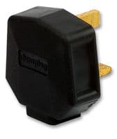 PF133BLK - HONEYWELL - PF133BLK - Plug, Mains, UK, Rubber, Black, 13A, 230 V, Fused