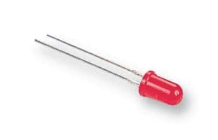 TLHR5401 - VISHAY - TLHR5401 - LED, Red, Through Hole, T-1 3/4 (5mm), 20 mA, 2 V, 635 nm