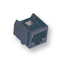 95009-7661 - MOLEX - 95009-7661 - Modular Connector, Modular Jack, 1 x 1 (Port), 6P6C, Cat3, Through Hole Mount