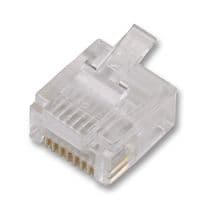 90075-0141 - MOLEX - 90075-0141 - Modular Connector, RJ45 Plug, 1 x 1 (Port), 8P8C, Cat3, Cable Mount