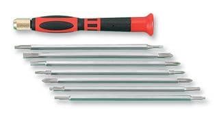 8PK-081B-F - DURATOOL - 8PK-081B-F - Screwdriver, Reversible Set, Precision, 14-in-1