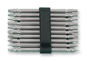 418-10 - DURATOOL - 418-10 - Hex Bit, 10 Piece, 110mm Length, Double Ended, Power Screwdriver Bit Set, Plastic Belt Clip