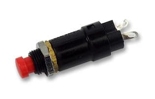 T0916SOAAB - BULGIN / PARTNER STOCK - T0916SOAAB - Pushbutton Switch, 0916 Series, 7.1 mm, SPST-NO, Momentary, Round, Black