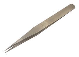 1PK-125T-F - DURATOOL - 1PK-125T-F - Tweezer, Fine Straight Tip, Precision, 120 mm, Stainless Steel Body, Stainless Steel Tip
