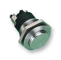 MP0037/2 - BULGIN / PARTNER STOCK - MP0037/2 - Vandal Resistant Switch, 19.2 mm, SPST-NO, Momentary, Round Raised, Natural