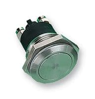 MP0037 - BULGIN / PARTNER STOCK - MP0037 - Vandal Resistant Switch, 19.2 mm, SPST-NO, Off-(On), Round Flush, Natural