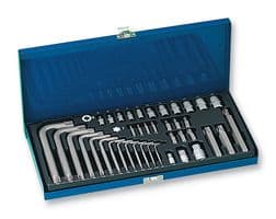 02-10006 - DURATOOL - 02-10006 - Torx Set, TX-Star, 40 Pieces of Wrenches, Sockets, Square Drive Socket Bit Holders, Case