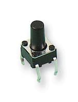 B3F-1070 - OMRON - B3F-1070 - Tactile Switch, B3D Series, Top Actuated, Through Hole, Round Button, 100 gf, 50mA at 24VDC