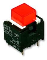 A3AA-91K1-00ER - OMRON INDUSTRIAL AUTOMATION - A3AA-91K1-00ER - Pushbutton Switch, A3A Series, SPST-NO, Off-(On), Square, Red