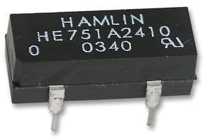 HE751A2410 - LITTELFUSE - HE751A2410 - Reed Relay, SPST-NO, 24 VDC, HE700 Series, Through Hole, 2.15 kohm, 500 mA