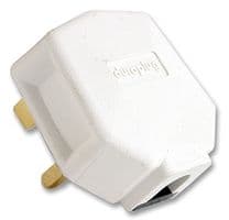 PF133WHI - HONEYWELL - PF133WHI - Rubber Mains Plug, White