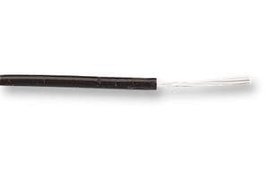 SPC00454A002 100M - BRAND REX - SPC00454A002 100M - Wire, PTFE, Black, 16 AWG, 19 x 0.3mm, 328.08 ft