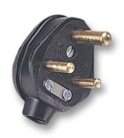 P153BLK - HONEYWELL - P153BLK - 15A Round Pin Plug, Type M