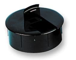 22012 - PRO POWER - 22012 - Grommet, Round Profile, For Desktop, Cable Retention, 80 mm, Polypropylene, 80 mm, 21 mm