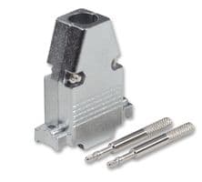 MHCCOV-9ME - MH CONNECTORS - MHCCOV-9ME - D Sub Backshell, Diecast, Rapid Assembly, DE, 180°, Zinc Body