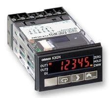 K3GN-1001A - OMRON INDUSTRIAL AUTOMATION - K3GN-1001A - Digital Panel Meter, 1/32 DIN, 5 Digits, DC Current / DC Voltage, 2 Relay Output