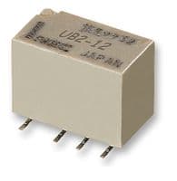 UB2-12NU - IMO PRECISION CONTROLS - UB2-12NU - Signal Relay, 12 VDC, DPDT, 1 A, UB2 Series, Surface Mount, Non Latching