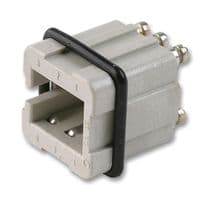 10.4861 - LAPP - 10.4861 - Heavy Duty Connector, 6+PE Signal, STA, Insert, 6 Contacts, A3/4, Receptacle, Screw Socket