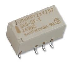 G6SU-2F-TR DC5 - OMRON ELECTRONIC COMPONENTS - G6SU-2F-TR DC5 - Signal Relay, 5 VDC, DPDT, 2 A, G6S Series, Surface Mount, Latching Single Coil