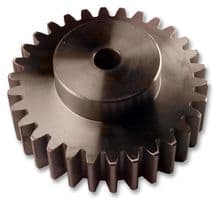 101214012FAR - HUCO - 101214012FAR - Spur Gear, Steel, Straight Interlocking, 12 Teeth, 8 mm Hub Dia, 11.3 N-cm, 4 mm Bore, Module 1.0