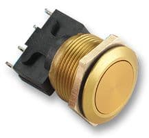 76-959036 - ITW SWITCHES - 76-959036 - Vandal Resistant Switch, 76-95 Series, SPDT-DB, Round, Gold