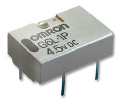 G6L-1P 3DC - OMRON ELECTRONIC COMPONENTS - G6L-1P 3DC - Signal Relay, 3 VDC, SPST-NO, 1 A, G6L Series, Through Hole, Non Latching