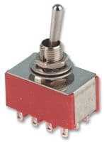 1M31T1B1M1QE - MULTICOMP PRO - 1M31T1B1M1QE - Toggle Switch, On-On, 3PDT, Non Illuminated, 1M, Panel Mount, 5 A