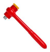 98 42 - KNIPEX - 98 42 - Reversible Ratchet, 1/2" Square Drive, 265mm Length, Chrome Vanadium Steel
