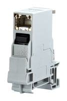 1401106113KE - METZ CONNECT - 1401106113KE - Modular Connector, RJ45 Jack, 1 x 1 (Port), 8P8C, Cat6, DIN Rail Mount