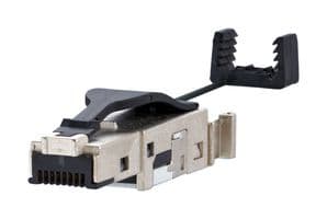 1401405012-I - METZ CONNECT - 1401405012-I - Modular Connector, Black, RJ45 Plug, 1 x 1 (Port), 8P8C, Cat6, IP67, Cable Mount