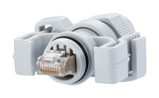 130906-03-E - METZ CONNECT - 130906-03-E - Modular Connector, RJ45 Plug, 1 x 1 (Port), 8P8C, Cat6, IP67, Cable Mount