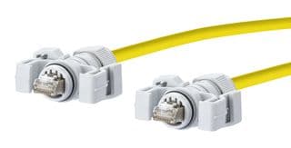 141N113K13K50 - METZ CONNECT - 141N113K13K50 - Ethernet Cable, Cat6, RJ45 Plug to RJ45 Plug, SFTP (Screened Foiled Twisted Pair), Yellow, 5 m