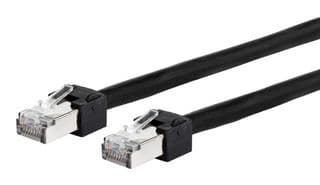13084U5000-E - METZ CONNECT - 13084U5000-E - Ethernet Cable, Cat6, RJ45 Plug to RJ45 Plug, SFTP (Screened Foiled Twisted Pair), Black, 5 m