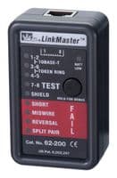 62-200 - IDEAL - 62-200 - Cable Continuity Tester, Linkmaster, Cat 5E/6, UTP, STP, Single Ended, 82.55 mm, 50.8 mm, 31.75 mm