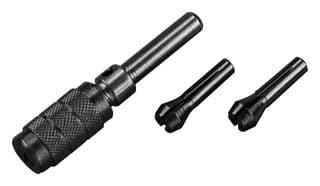 MP012522 - MULTICOMP PRO - MP012522 - Pin Chuck Set, 3 Collets, 6.4mm Shaft Dia, 0 to 2.5mm Capacity, Steel