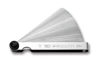 804 - FACOM - 804 - Feeler Gauge, Round Tip, 1.0 mm - 0.04 mm Range, 19 Blades, 90 mm Length