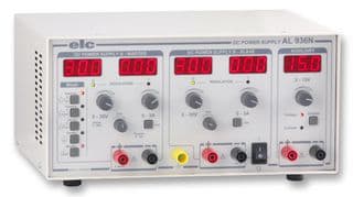 AL936N - ELC - AL936N - Bench Power Supply, Adjustable, 3 Output, 0 V, 30 V, 0 A, 6 A