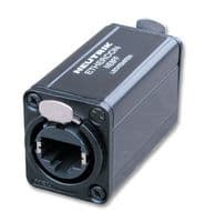 NE8FF - NEUTRIK - NE8FF - In-Line Adapter, Feed Through Coupler, Adaptor, In-Line, RJ45, RJ45, NEUTRIK Ethercon Couplers