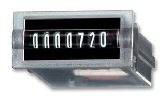 3.100.200.383 - KUEBLER - 3.100.200.383 - Panel Mount Timer, Micro Hour Meter, HK07, 4.5 VDC, 35 VDC, 0 s, 99999.99 h, 13 mm, 30 mm