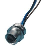 09-3432-00-04 - BINDER - 09-3432-00-04 - Sensor Connector, 713 Series, M12, Female, 4 Positions, Screw Socket, Straight Cable Mount