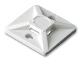 151-28359 MB3-PA66-WH - HELLERMANNTYTON - 151-28359 MB3-PA66-WH - Cable Tie Mount, Type MB3 4 Way, Screw, 3.1 mm, White, Nylon 6.6 (Polyamide 6.6), 19 mm, 3.6 mm