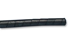 161-43101 SBPEFR4-PE-FR-BK - HELLERMANNTYTON - 161-43101 SBPEFR4-PE-FR-BK - Spiral Wrap, Flame Retardant, 0.158 ", 4 mm, Polyethylene, Black, 98 ft, 30 m