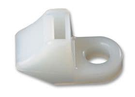 151-02258 CL8-PA66-NA - HELLERMANNTYTON - 151-02258 CL8-PA66-NA - Cable Tie Mount, Side Entry, Screw, 6.5 mm, Natural, Nylon 6.6 (Polyamide 6.6), 27.3 mm, 8 mm
