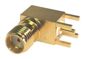 85_SMA-50-0-103/111_NE - HUBER+SUHNER - 85_SMA-50-0-103/111_NE - RF / Coaxial Connector, SMA Coaxial, Right Angle Jack, Through Hole Right Angle, 50 ohm